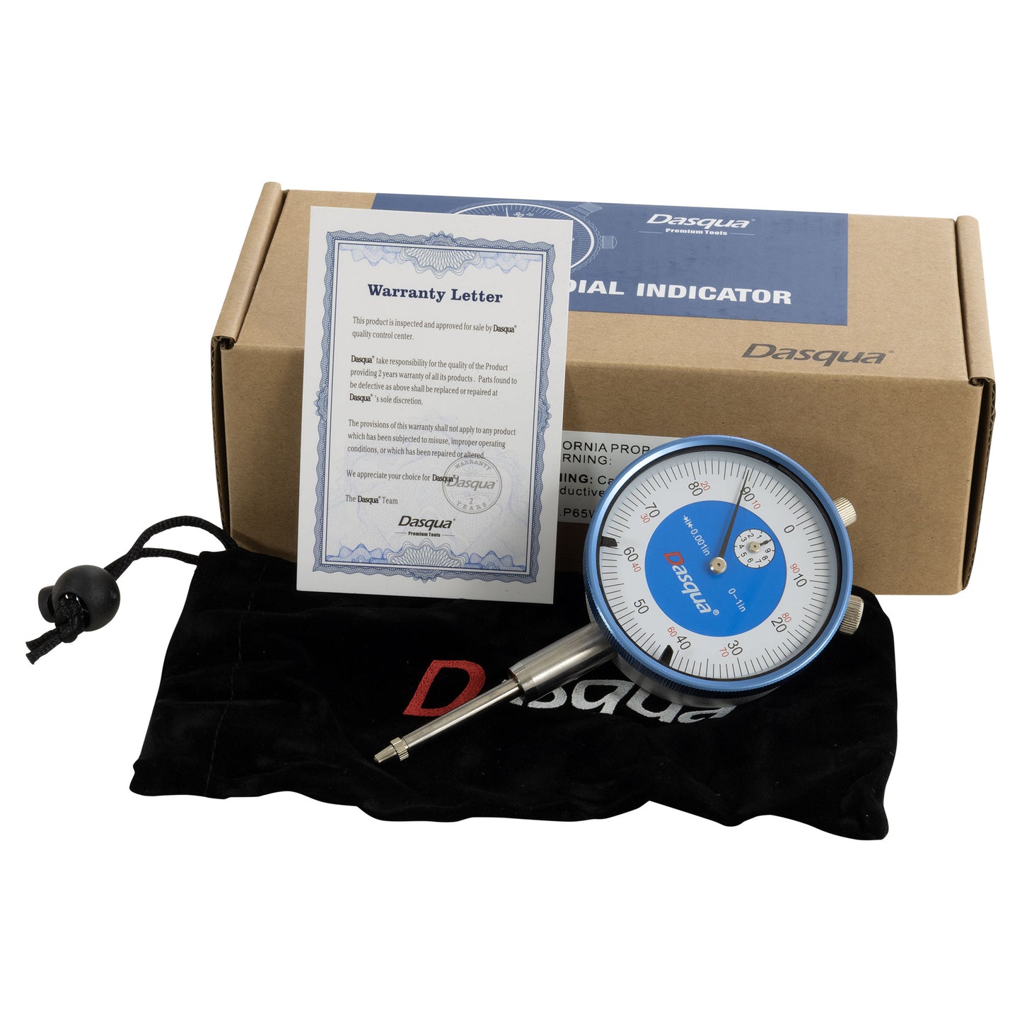 Dial Indicator, 1" x 0.001", Dasqua