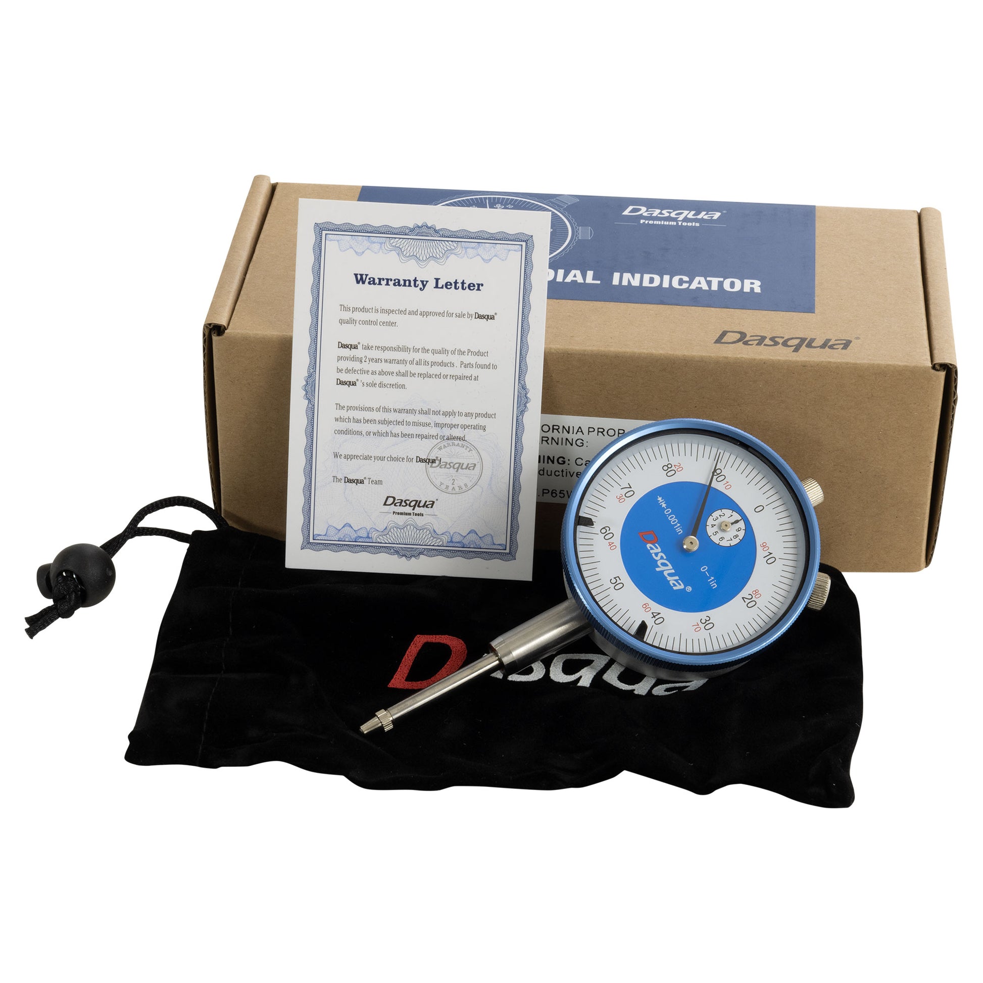 Dial Indicator, 1" x 0.001", Dasqua