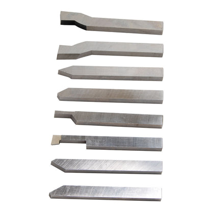 Lathe Tool Bits, 5/16" Presharpened, Set of 8 HSS