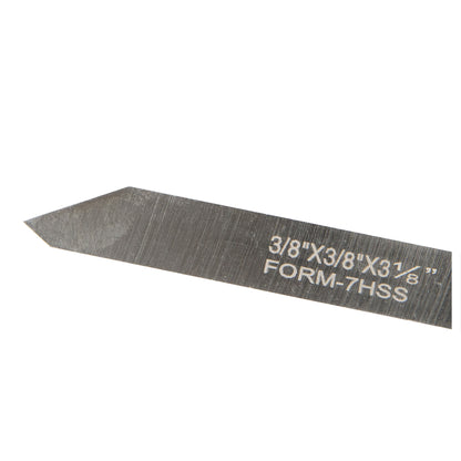 Lathe Tool Bits, 3/8" Presharpened, Set of 8 HSS