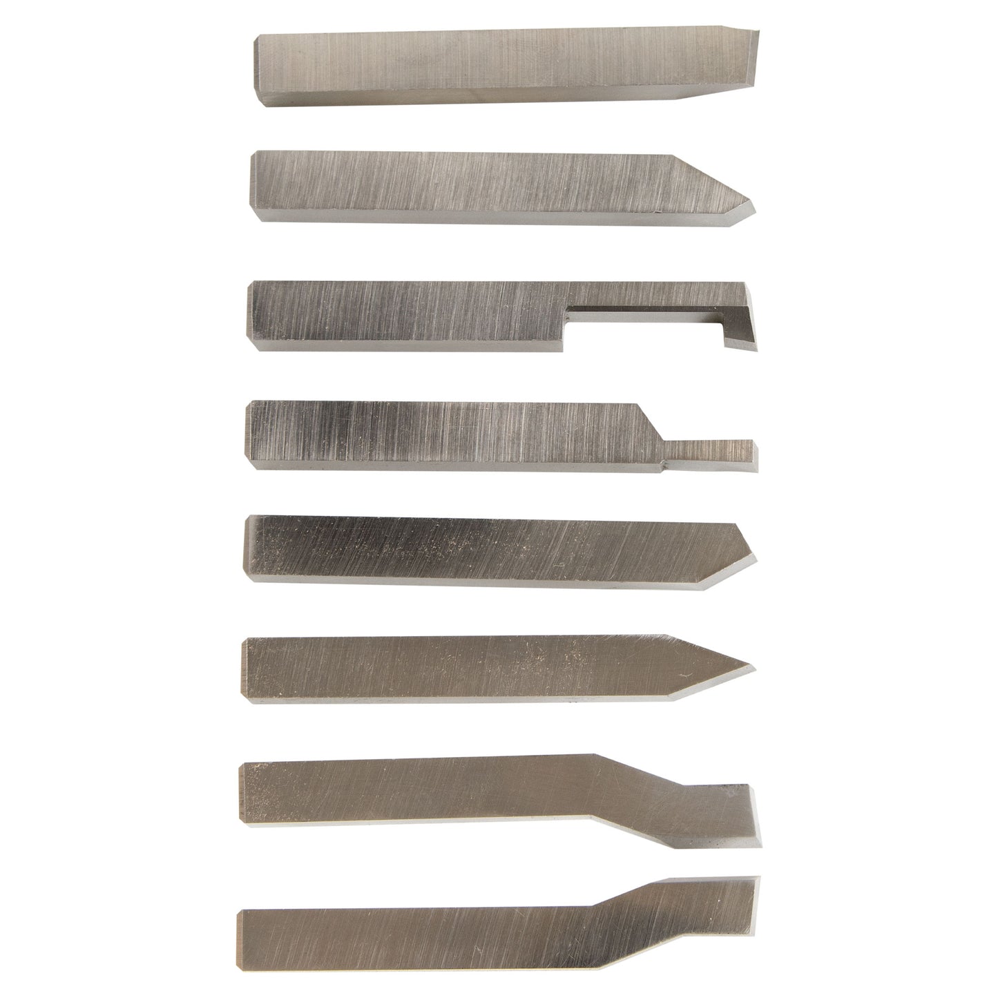 Lathe Tool Bits, 3/8" Presharpened, Set of 8 HSS