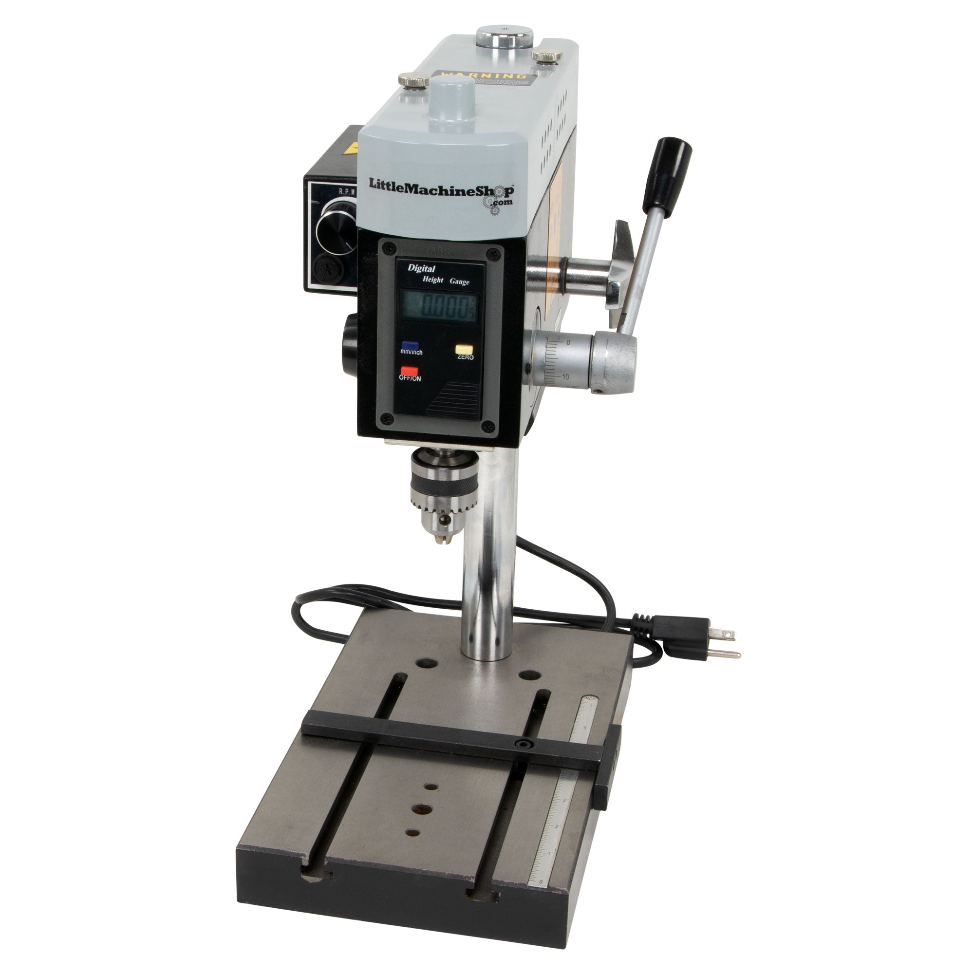 6303 Drill Press, Mini Bench Top, Variable Speed | LittleMachineShop.com