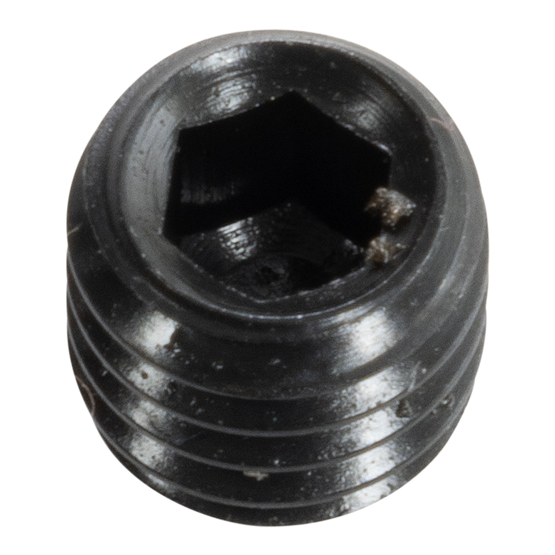 Set Screw, 10-32 x 3/16", Socket Cup Point - End View - LittleMachineShop.com
