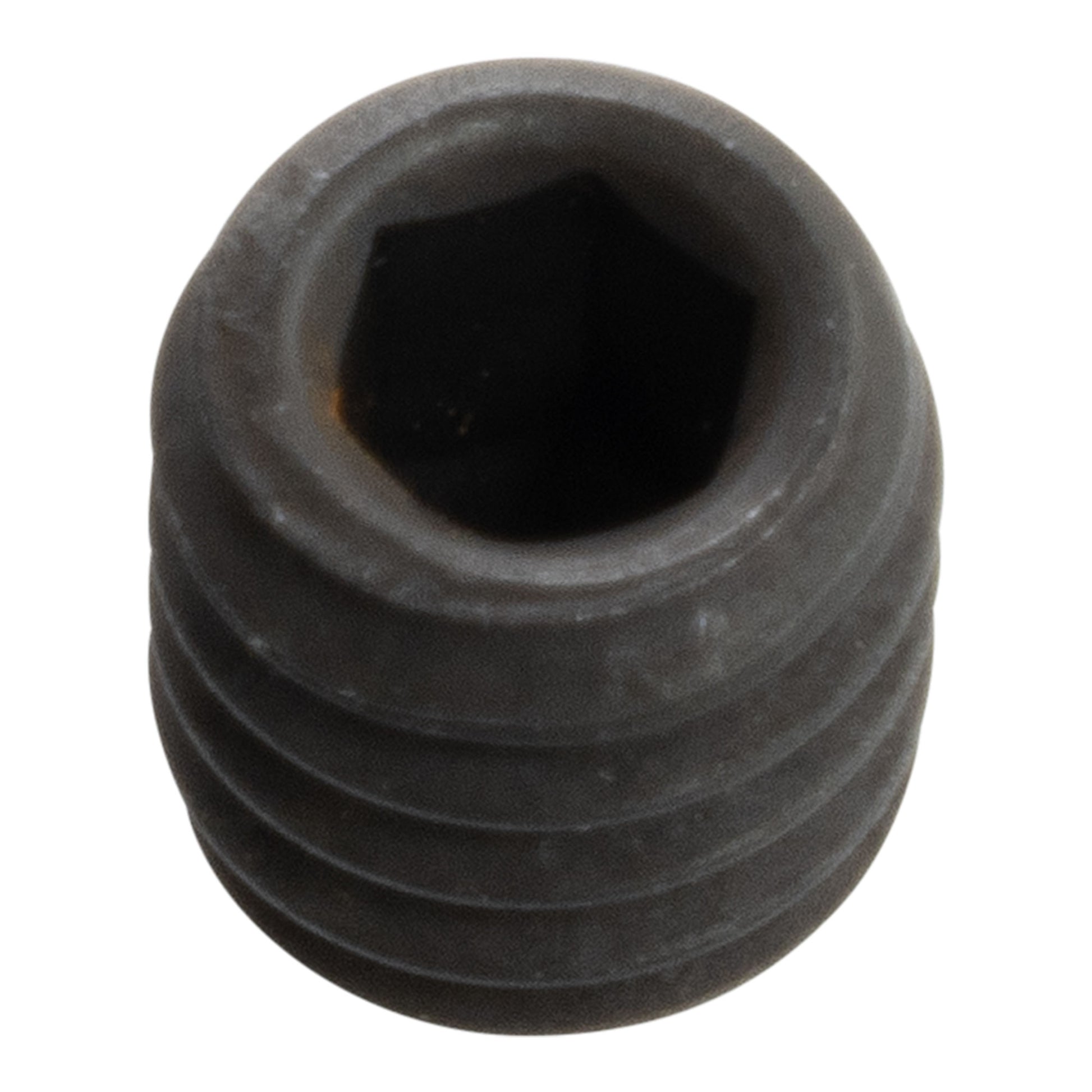 Set Screw, 8-32 x 3/16", Socket Cup Point - End View - LittleMachineShop.com