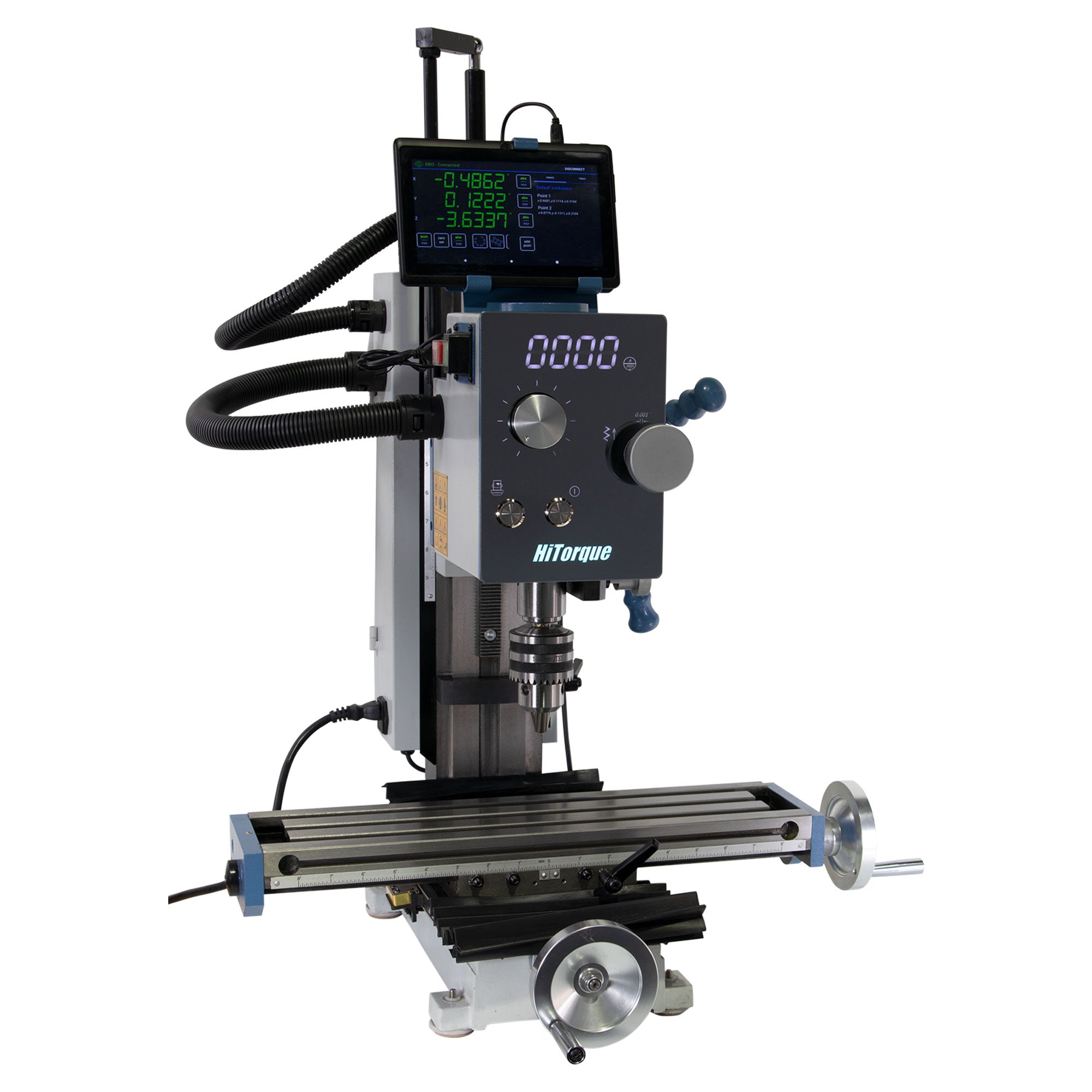 HiTorque 6450 Deluxe LED Mini Mill – LittleMachineShop.com