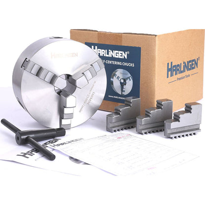 Lathe Chuck - 6", 3-Jaw, Premium, Harlingen