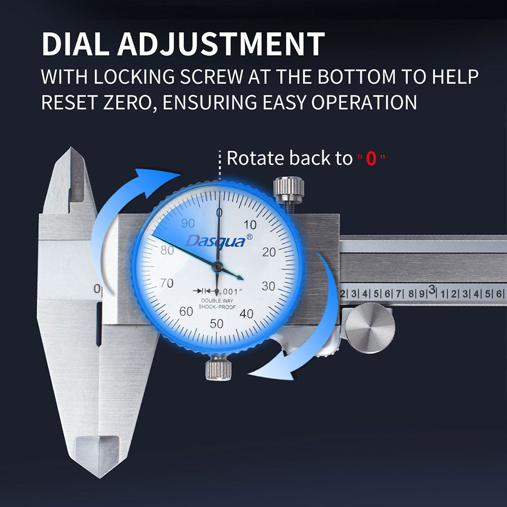 Caliper, Dial 6" Professional Grade, Dasqua