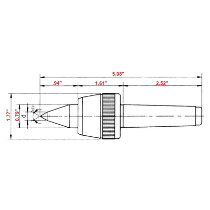 Live Center, 2MT Ultra Precision High Speed, Harlingen