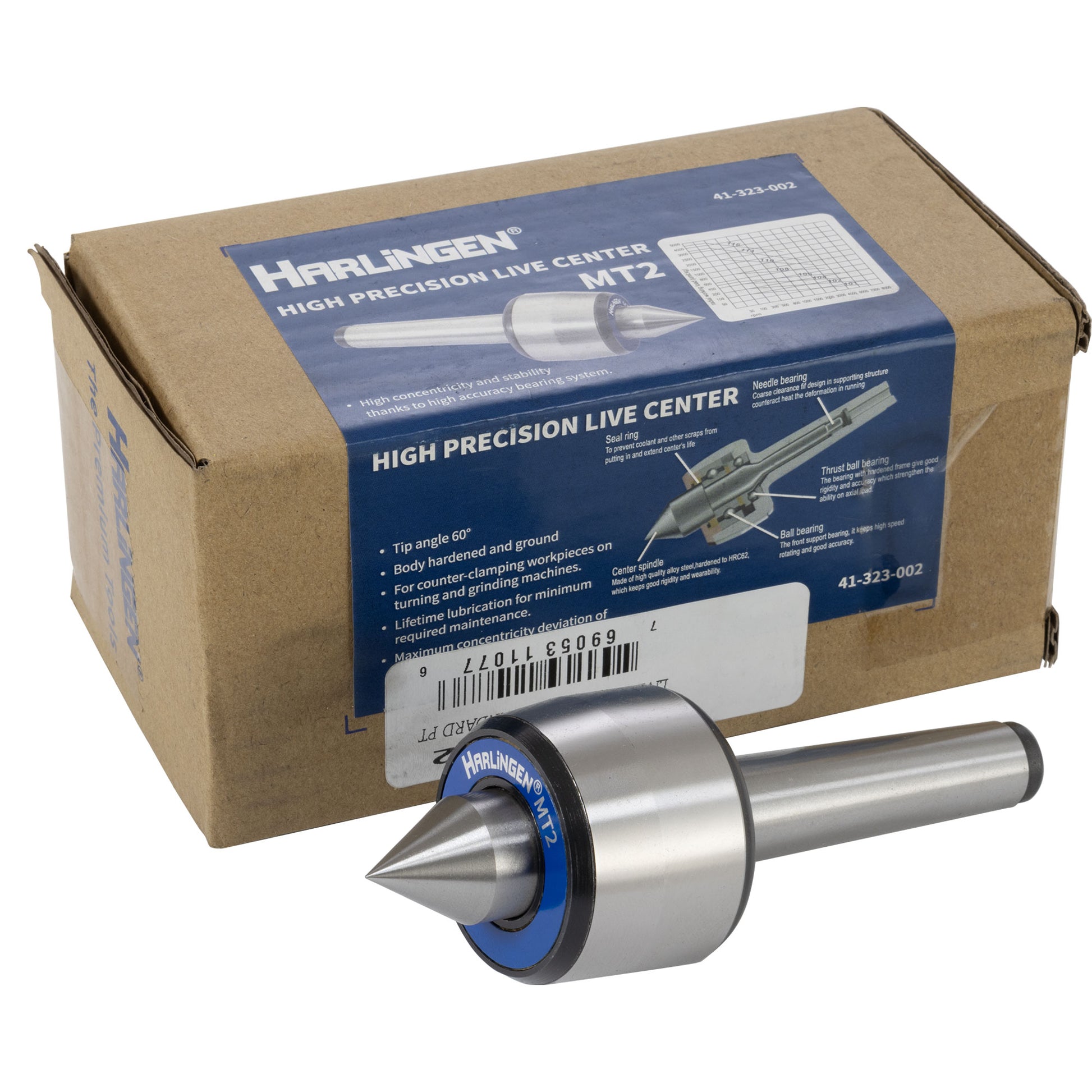 Live Center, 2MT Ultra Precision High Speed, Harlingen