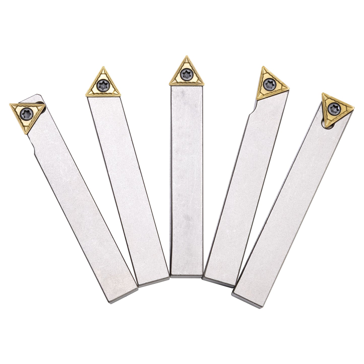 Turning Tools, 3/8" Indexable, 5 Piece Set, Harlingen
