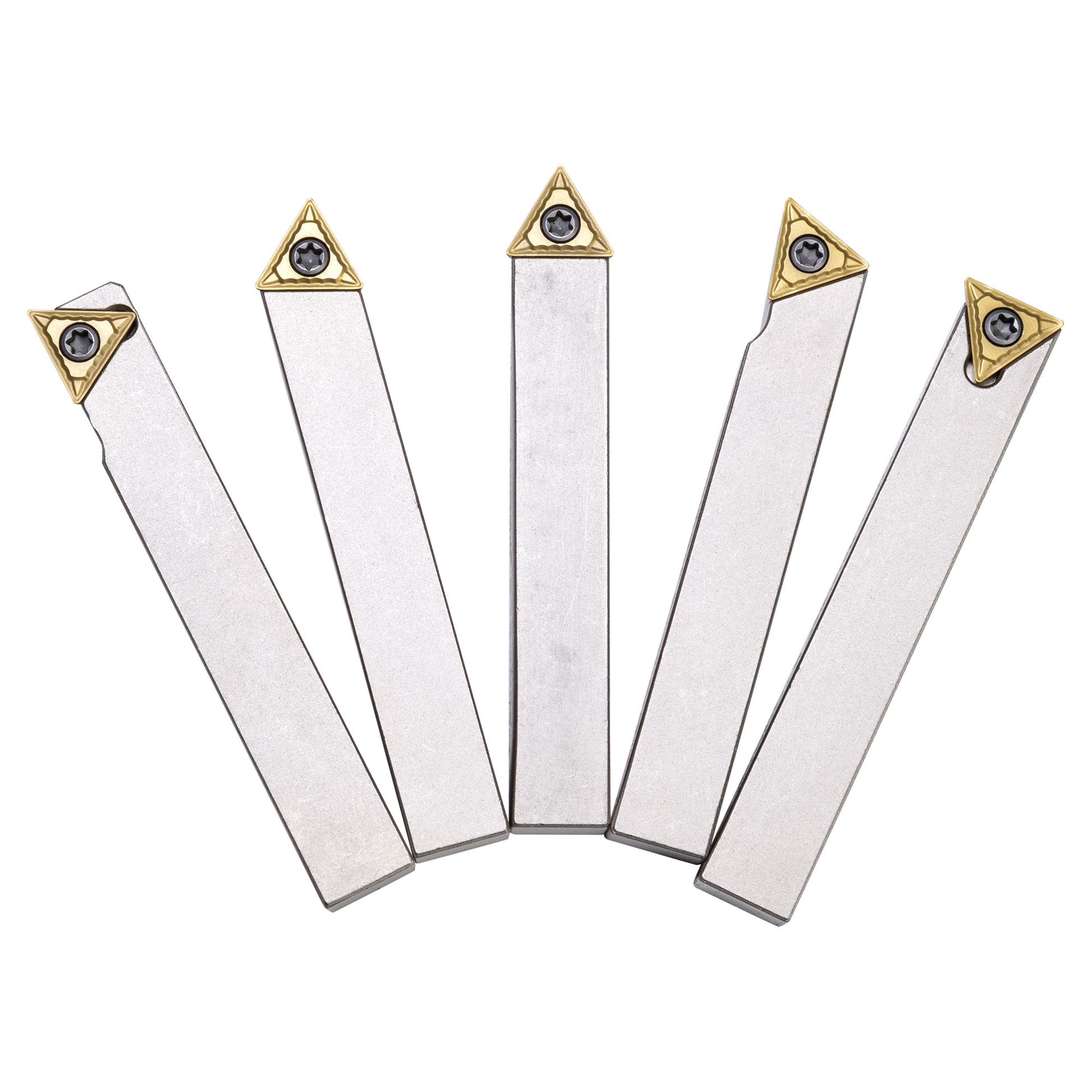 Turning Tools, 3/8" Indexable, 5 Piece Set, Harlingen