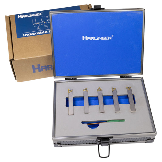 Turning Tools, 3/8" Indexable, 5 Piece Set, Harlingen