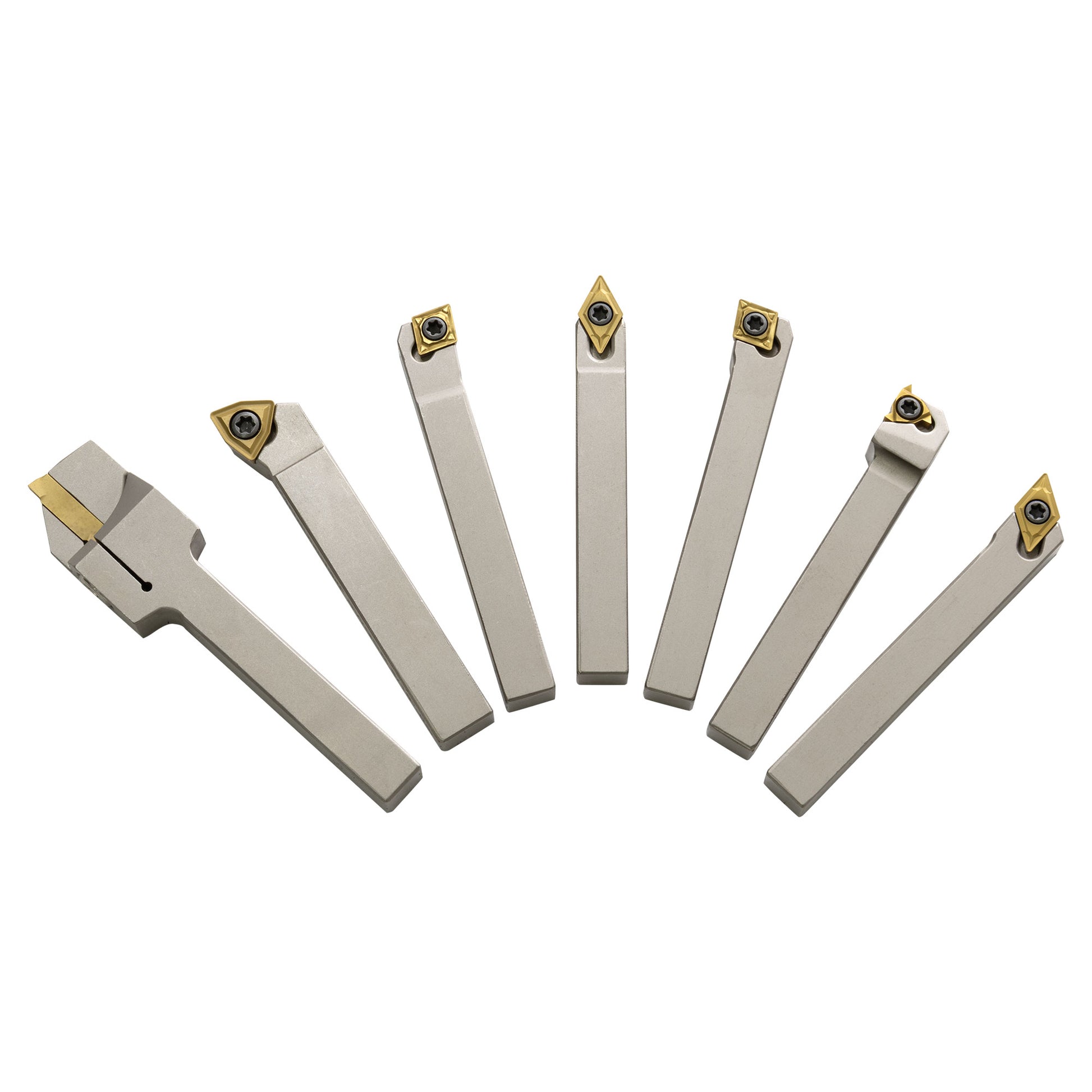 Turning Tools, 5/16" Indexable, 7 Piece Set, Harlingen
