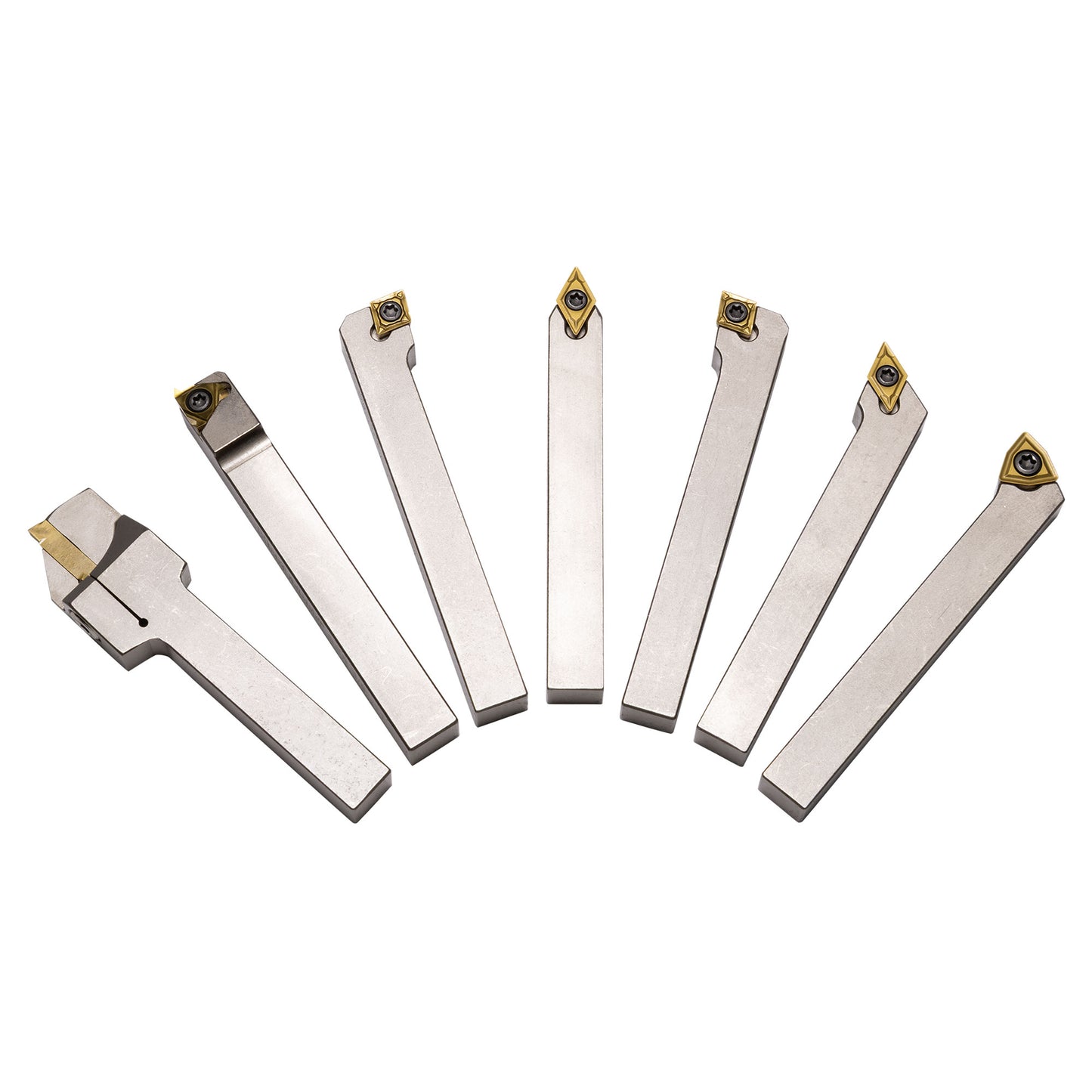 Turning Tools, 3/8" Indexable, 7 Piece Set, Harlingen