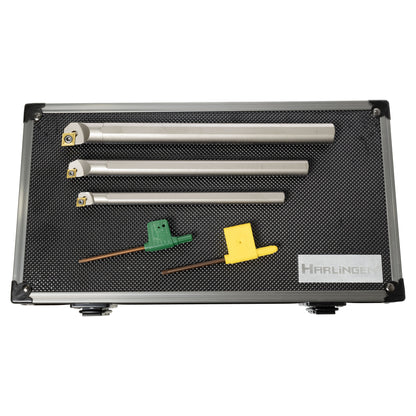 Boring Bars, Indexable, 95 Deg Diamond Insert, 3 Piece Set, Harlingen