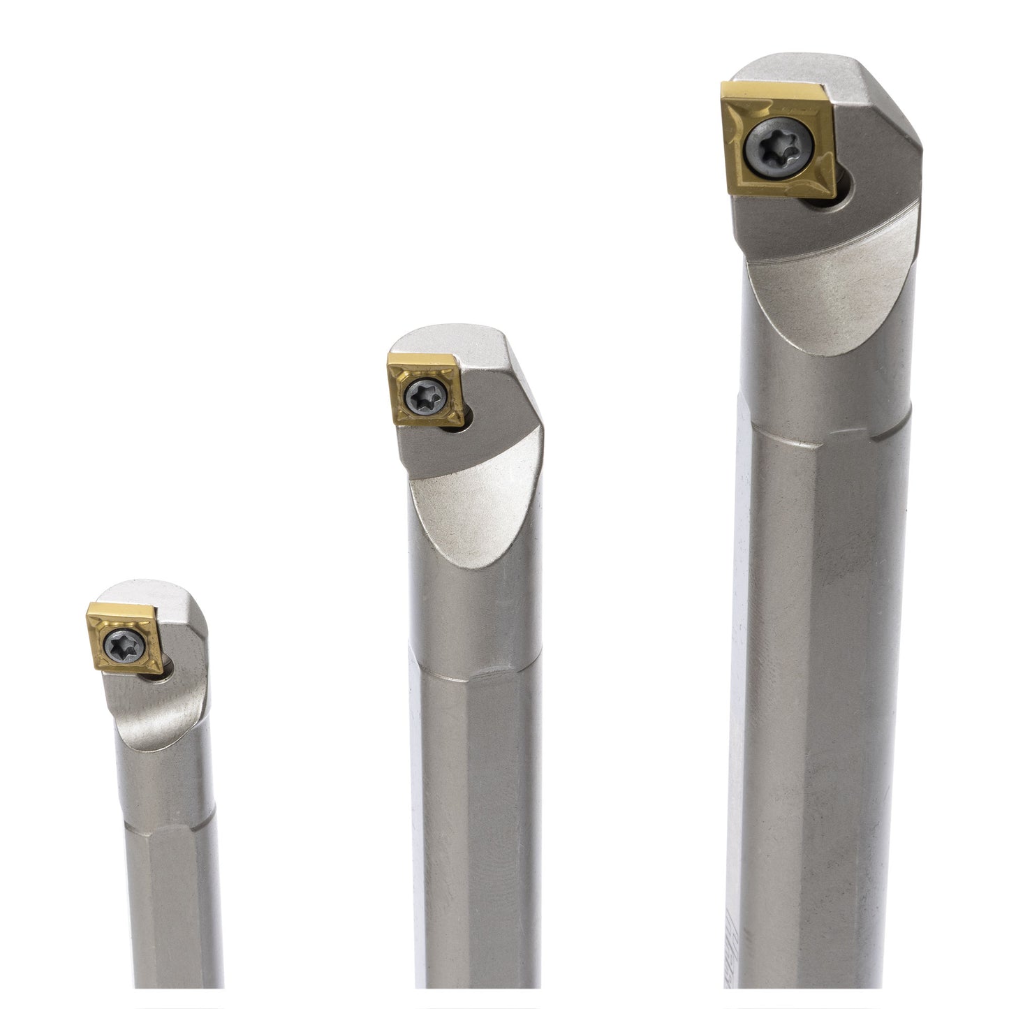 Boring Bars, Indexable, 95 Deg Diamond Insert, 3 Piece Set, Harlingen