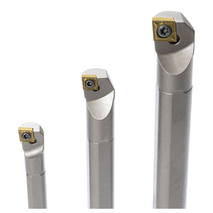 Boring Bars, Indexable, 95 Deg Diamond Insert, 3 Piece Set, Harlingen