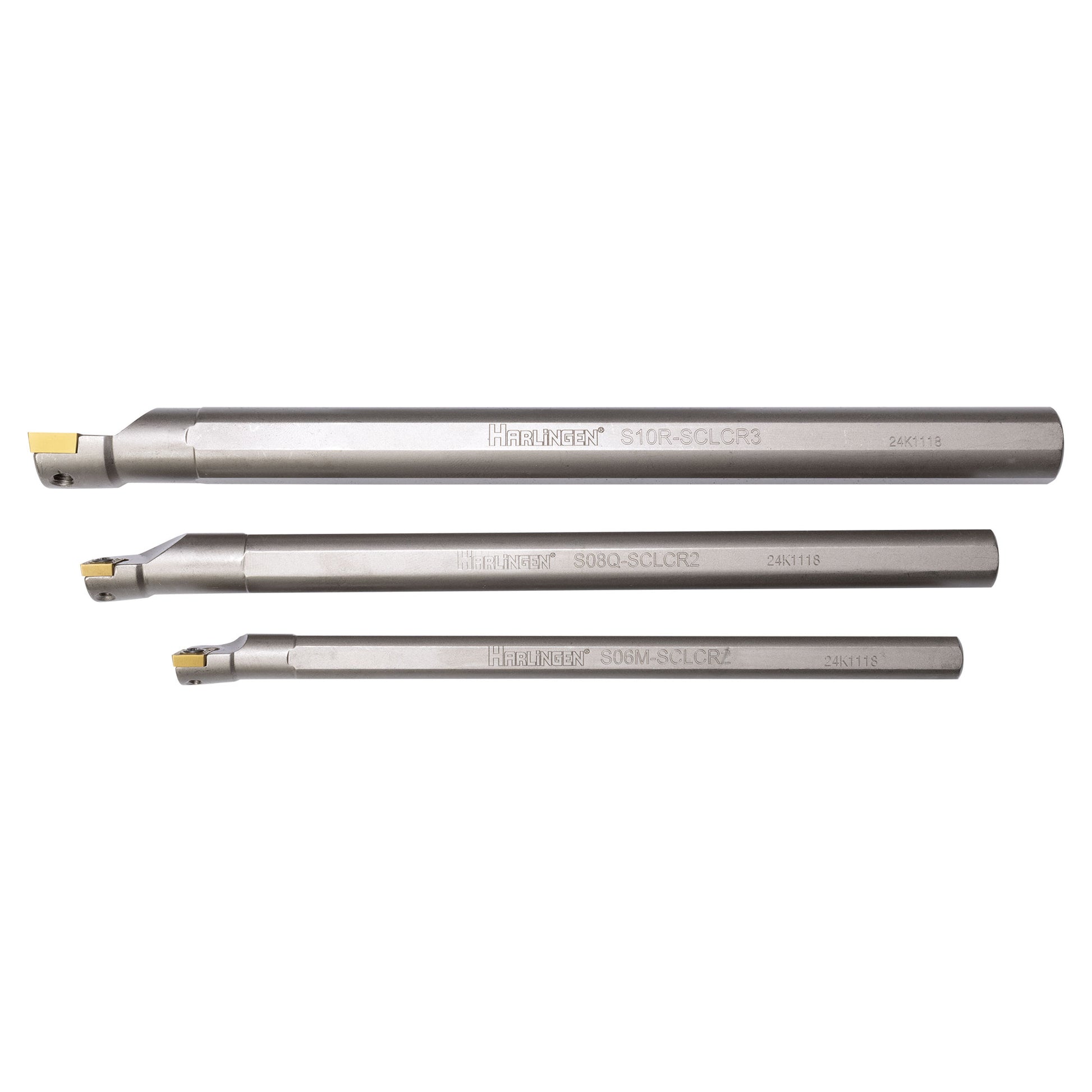 Boring Bars, Indexable, 95 Deg Diamond Insert, 3 Piece Set, Harlingen