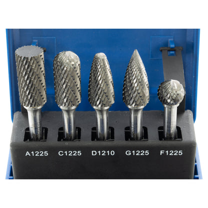 Rotary Burr Set, Carbide, 5 Piece, Harlingen