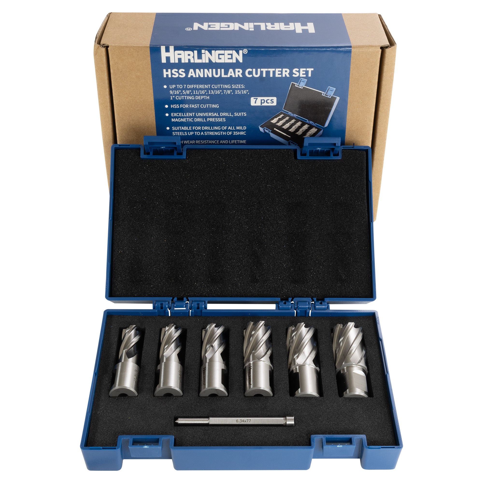 Annular Cutter 7 Piece Set Harlingen | LittleMachineShop.com