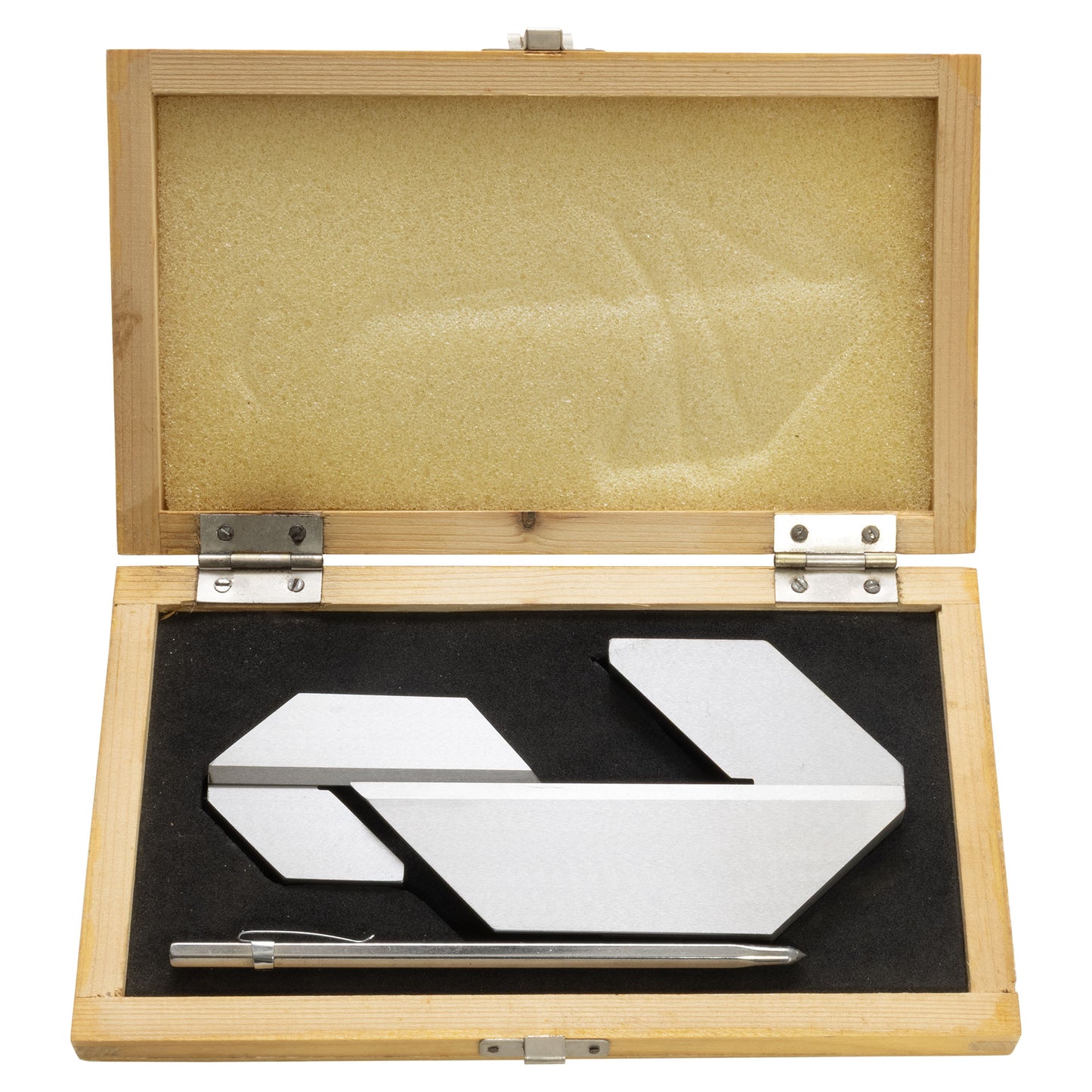 Machinists Center Square Set, 1 1/2" & 3", Plus Scriber