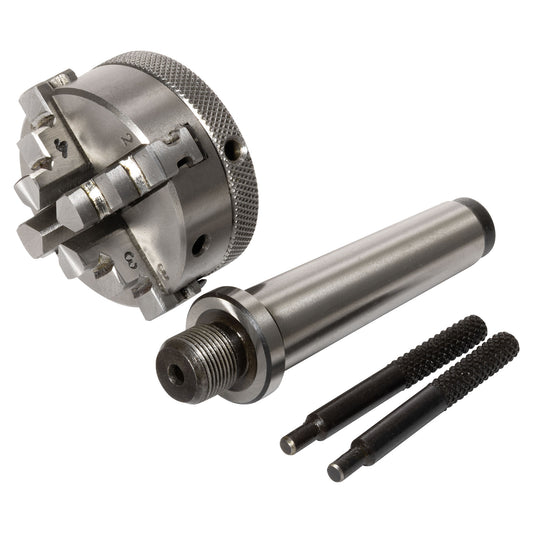 Lathe Chuck - 2", 4-Jaw with 2MT Arbor