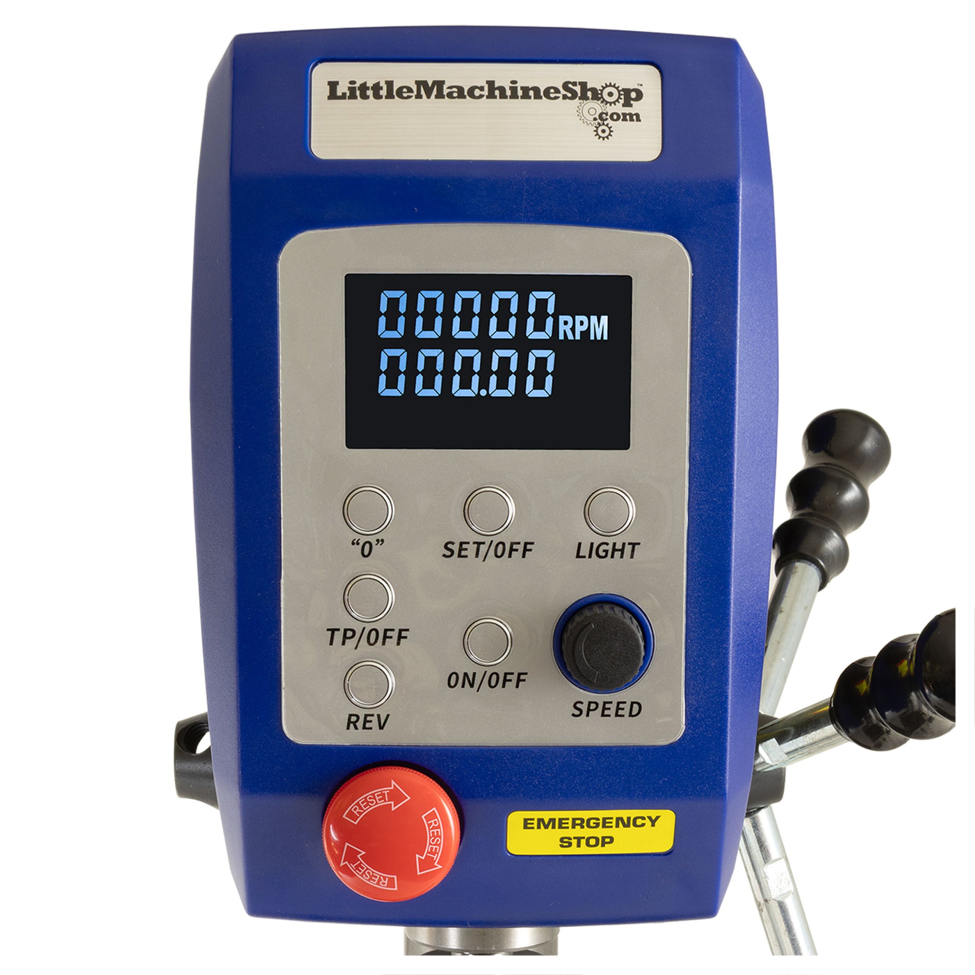 Drill Press, Mini Bench Top with Tapping Function - Control Panel - LittleMachineShop.com
