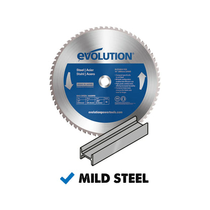 Saw Blade, 14" Mild Steel, 66T, Evolution