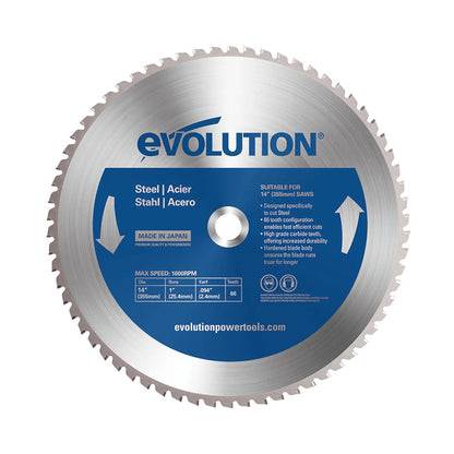 Saw Blade, 14" Mild Steel, 66T, Evolution
