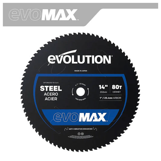 Saw Blade, 14" evoMax Mild Steel 80T, Evolution