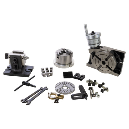 Rotary Table Set, Low Profile 4"/100mm - LittleMachineShop.com