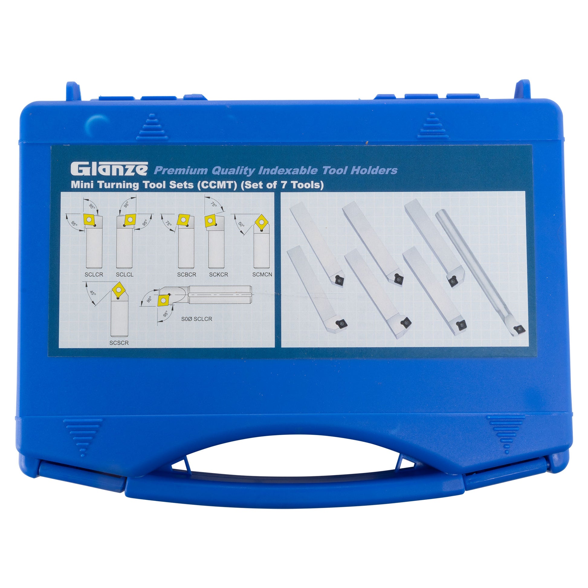 Turning & Boring Tools, 5/16 inch Indexable, 7 Piece Set - case