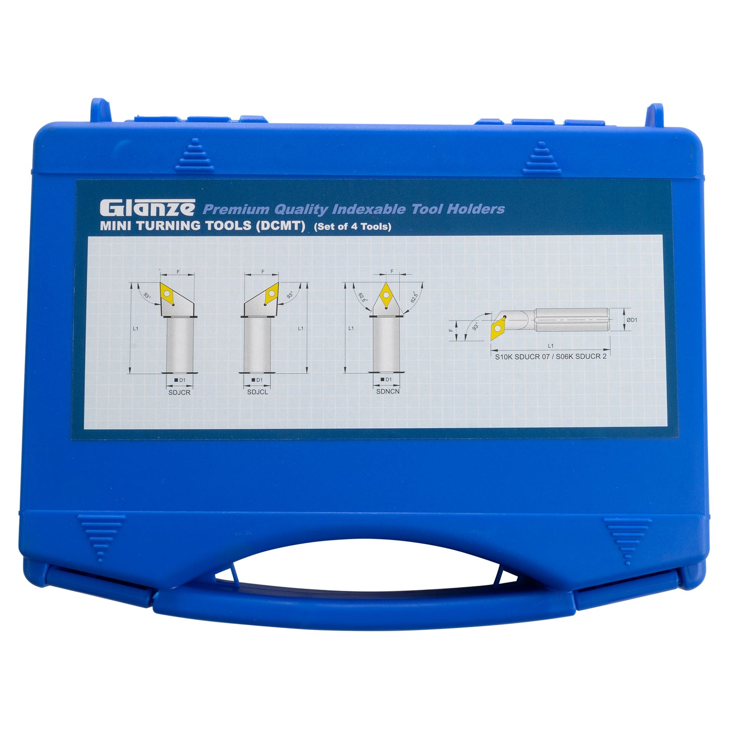 Turning & Boring Tools, 5/16 inch Indexable, 4 Piece Set - case