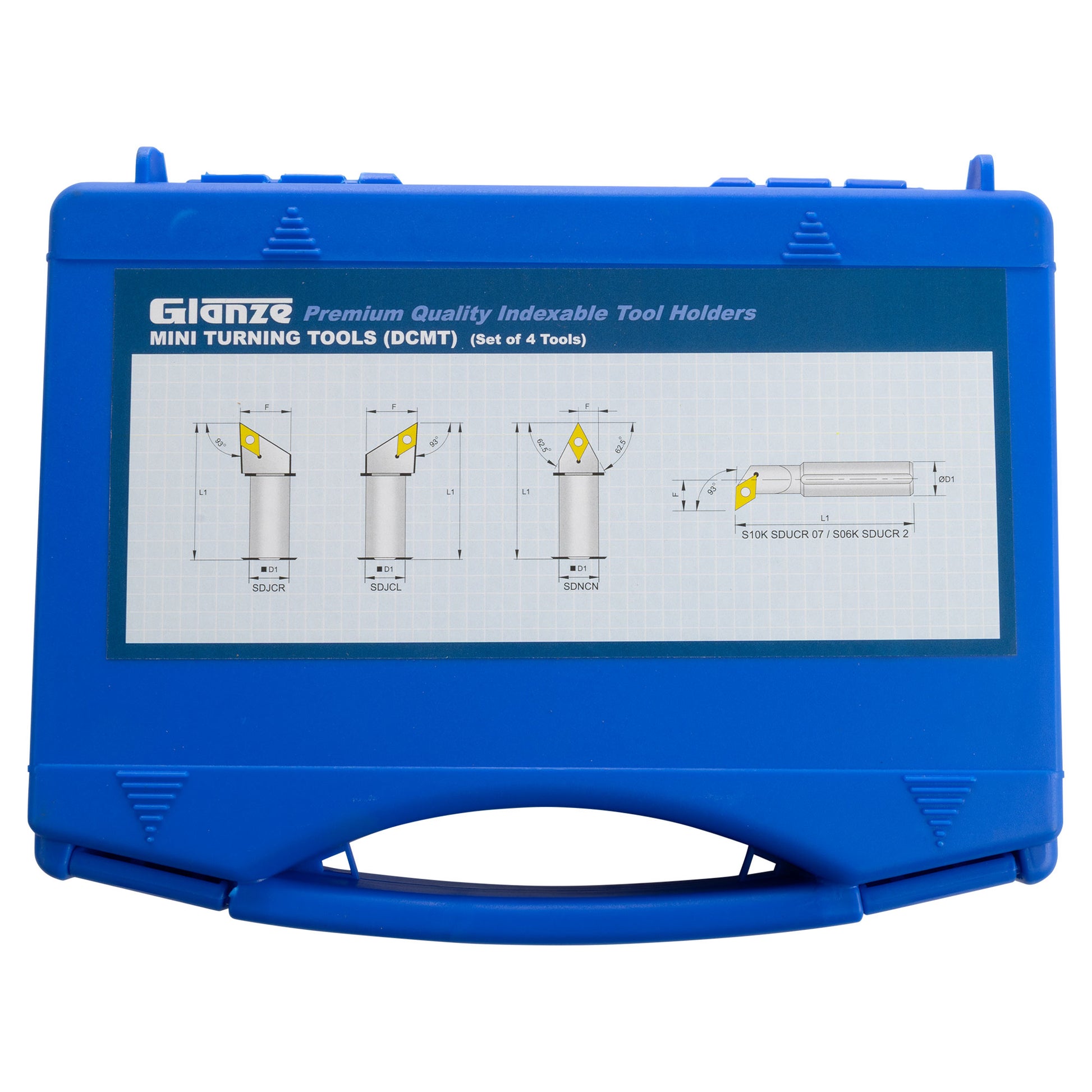 Turning & Boring Tools, 5/16 inch Indexable, 4 Piece Set - case