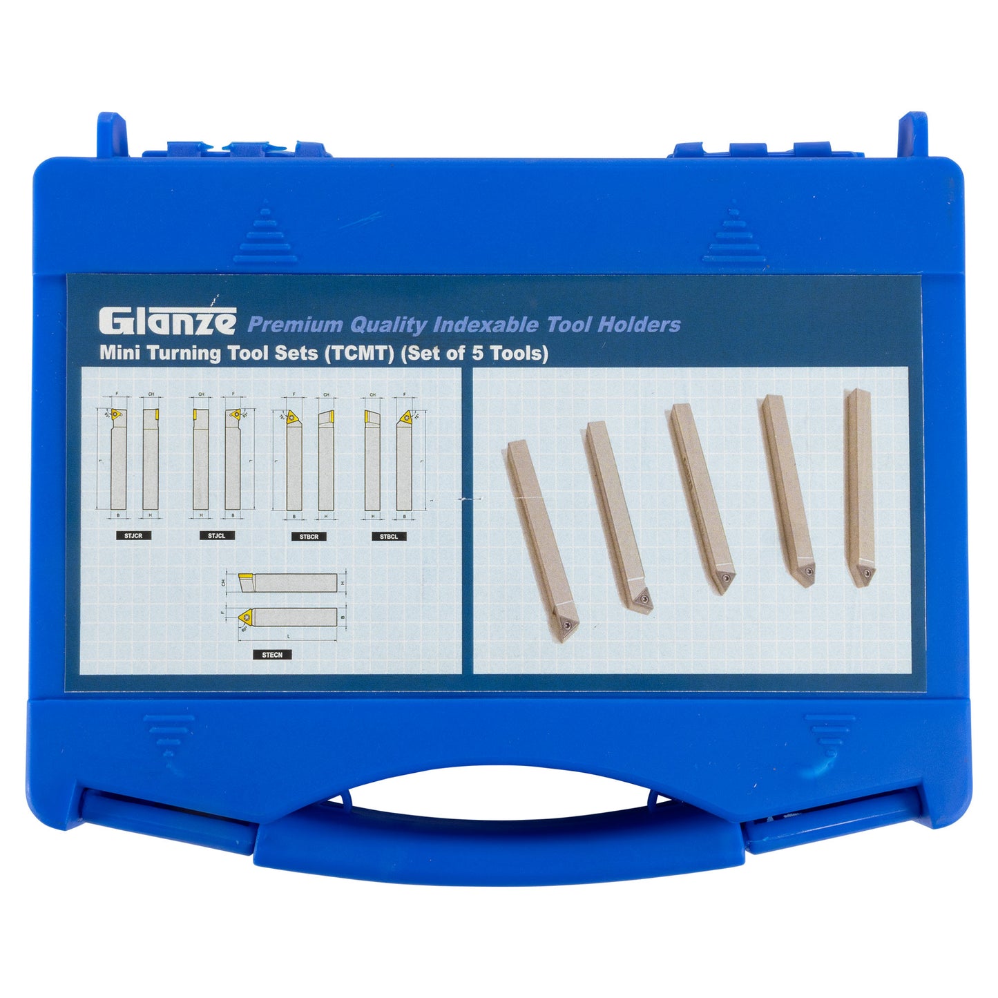 MINI TURNING TOOL SET (5 TOOLS) 3/8 SILVER FINISH - Box - LittleMachineShop.com