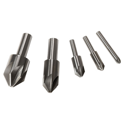 Countersink Set, Six Flute 82 Degree, Set of 5