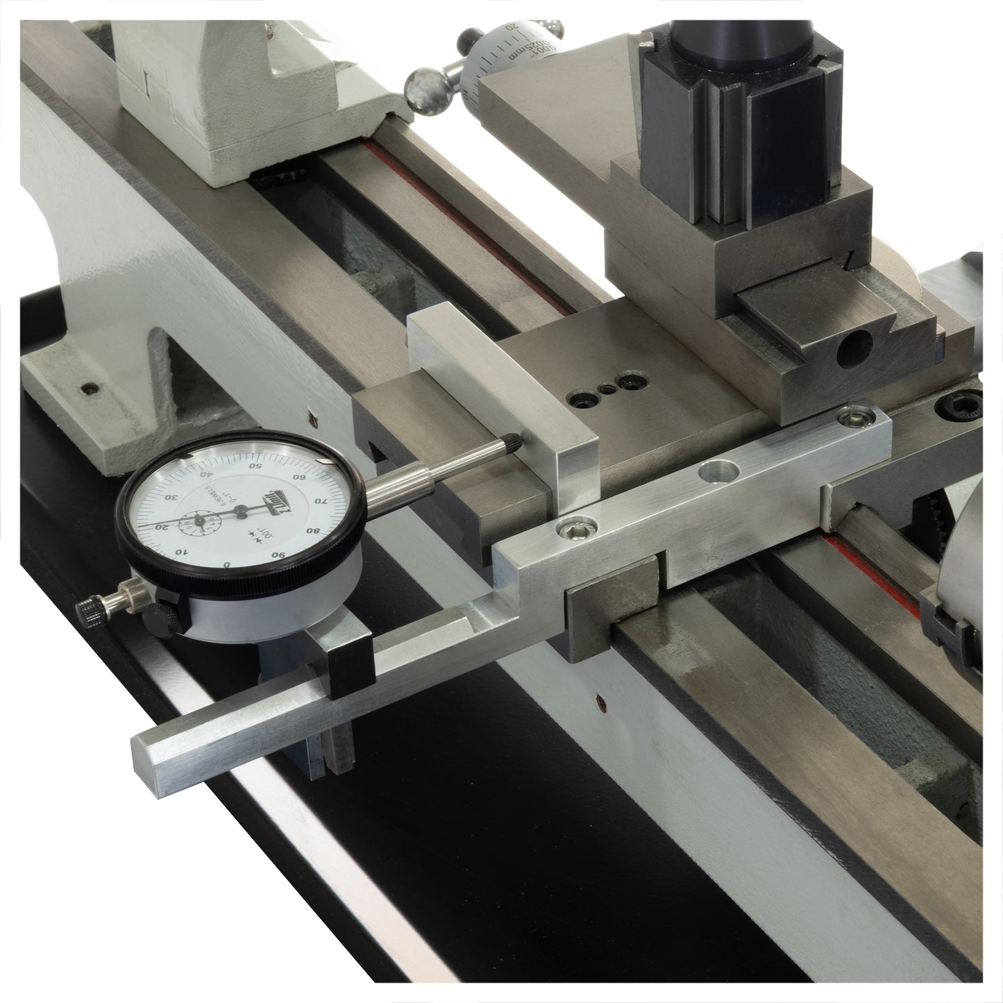 Cross Slide Rail for Indicator Holder - Installed View 2 - LittleMachineShop.com