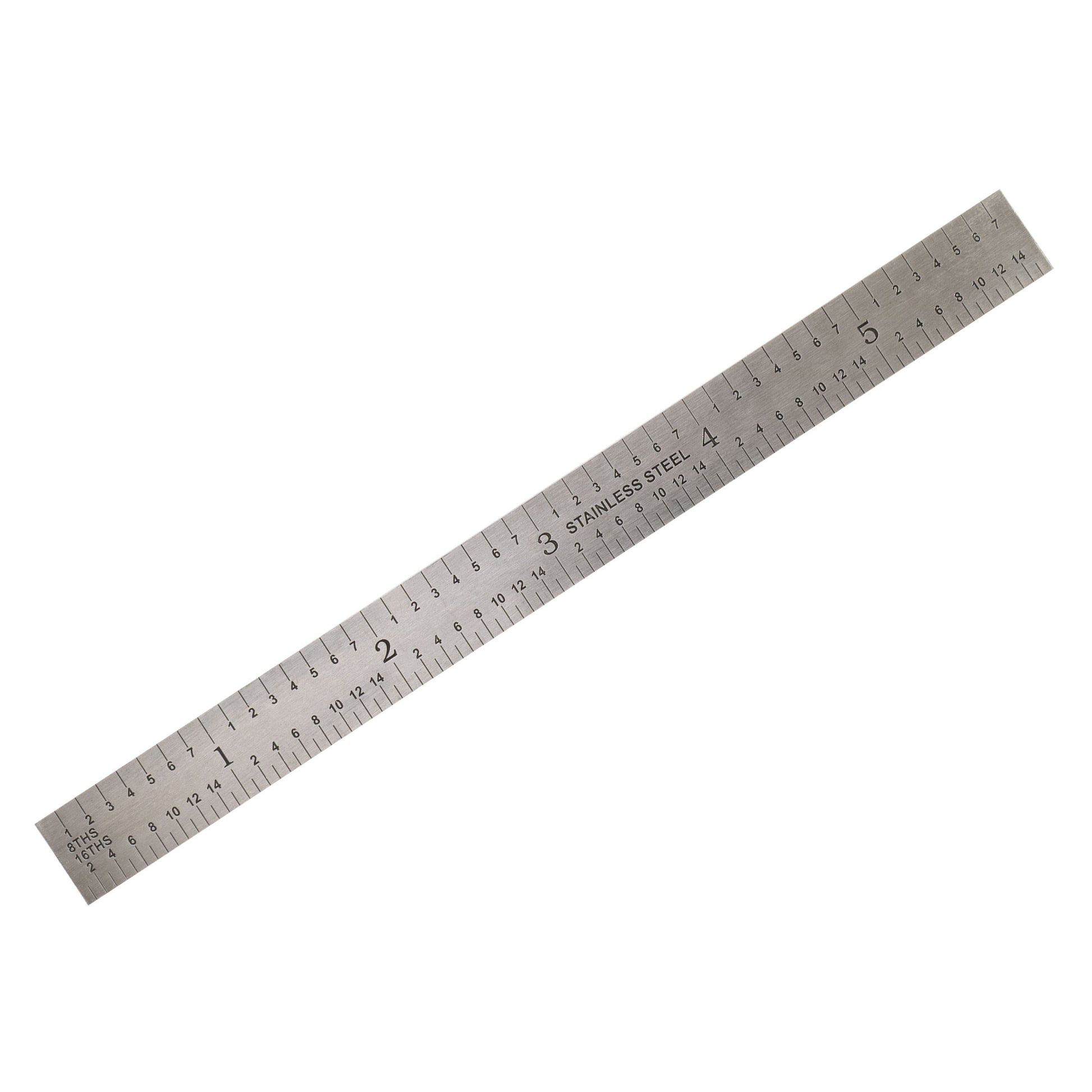 Rule, Steel, 6" 4R Flexible - 8ths and 16ths side - LittleMachineShop.com