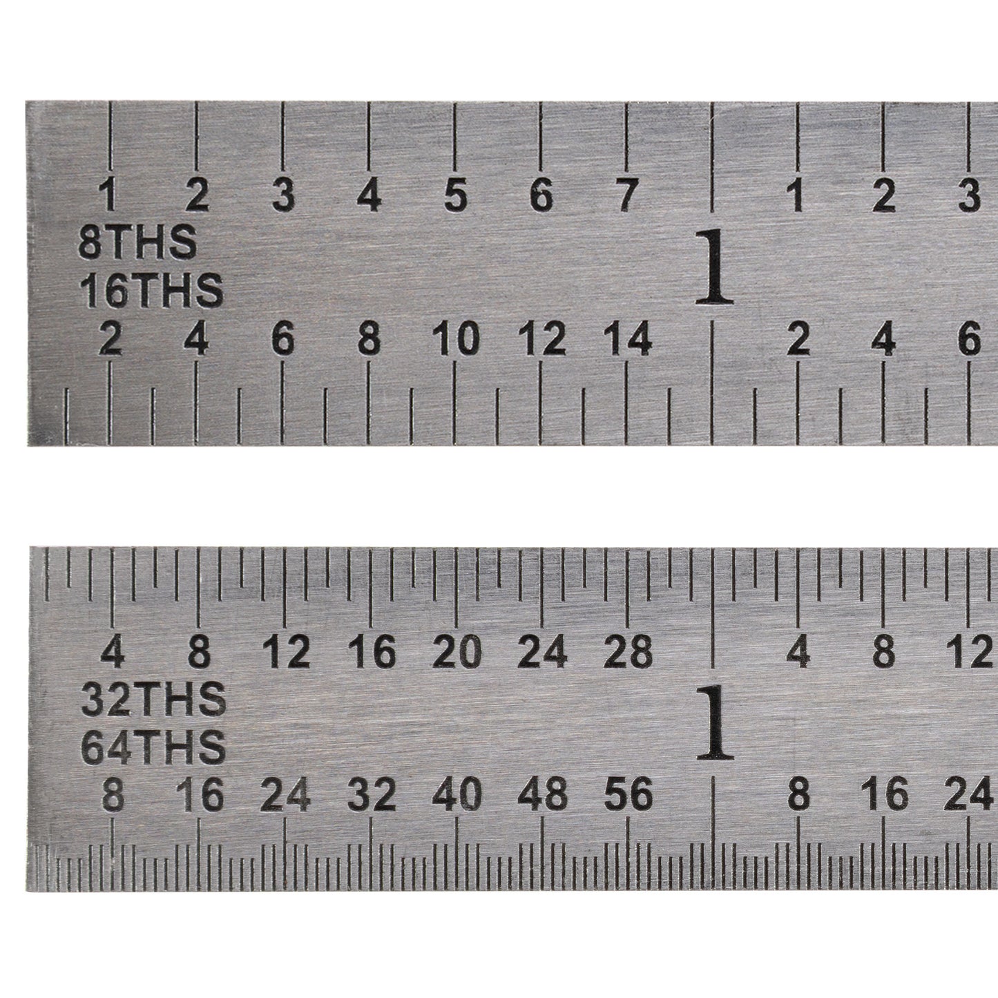 Rule, Steel, 6" 4R Flexible - Detail of both sides - LittleMachineShop.com