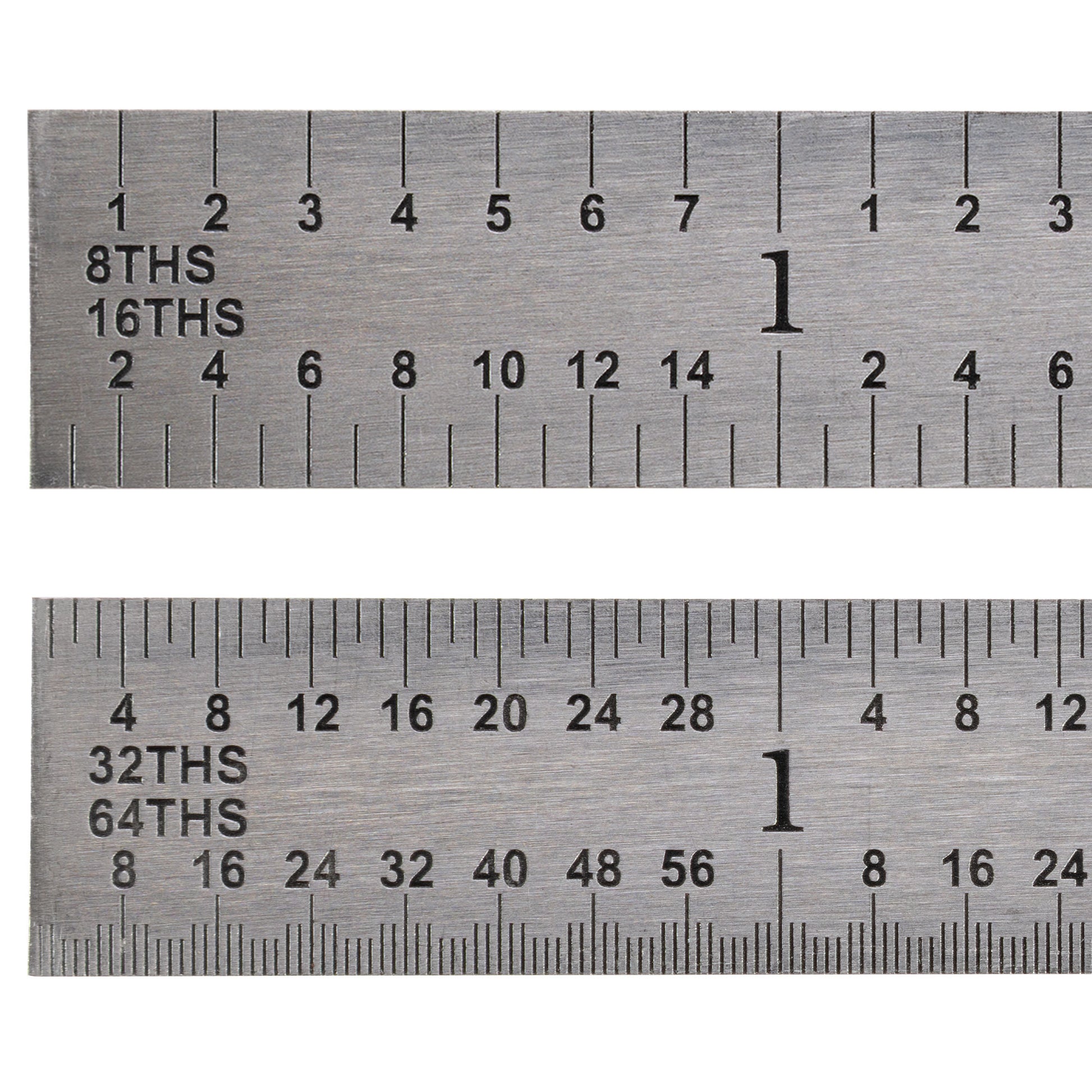 Rule, Steel, 6" 4R Flexible - Detail of both sides - LittleMachineShop.com