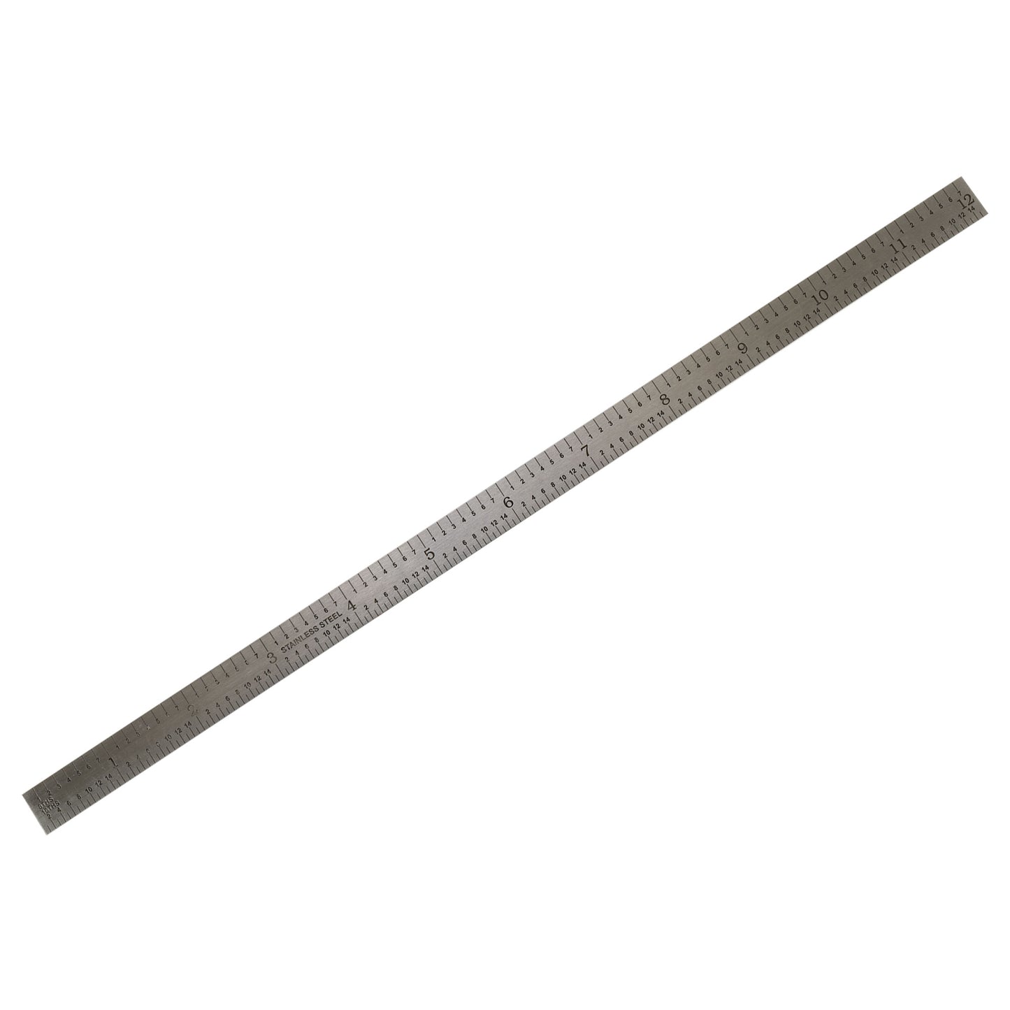 Rule, Steel, 12" 4R Flexible - 8ths and 16ths side - LittleMachineShop.com