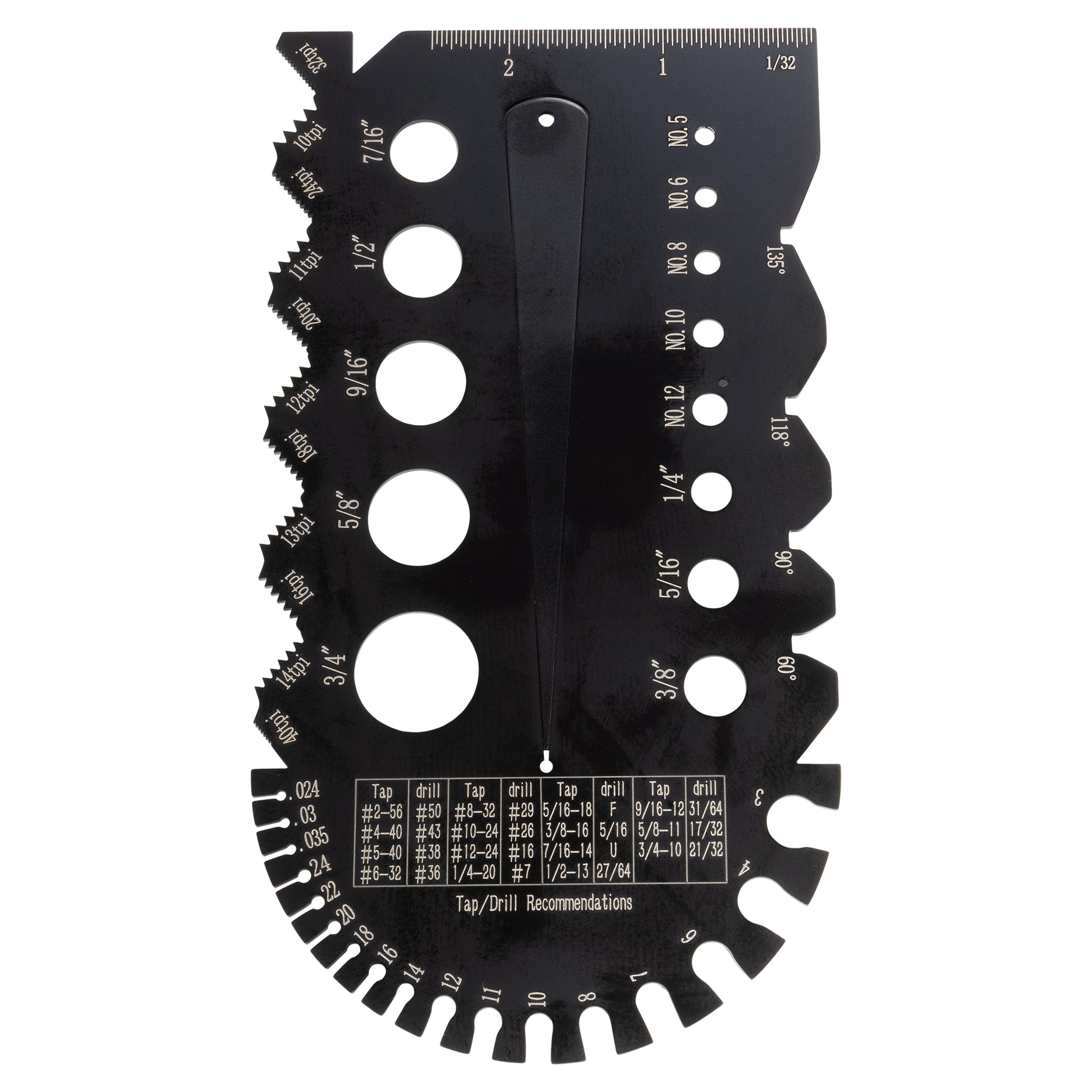 7-IN-1 Multi-Purpose Gage - Reverse Side - LittleMachineShop.com