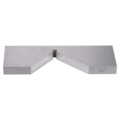 Angle Blocks, Set of 17, Sample showing 40 degree block - side view | Littlemachineshop.com