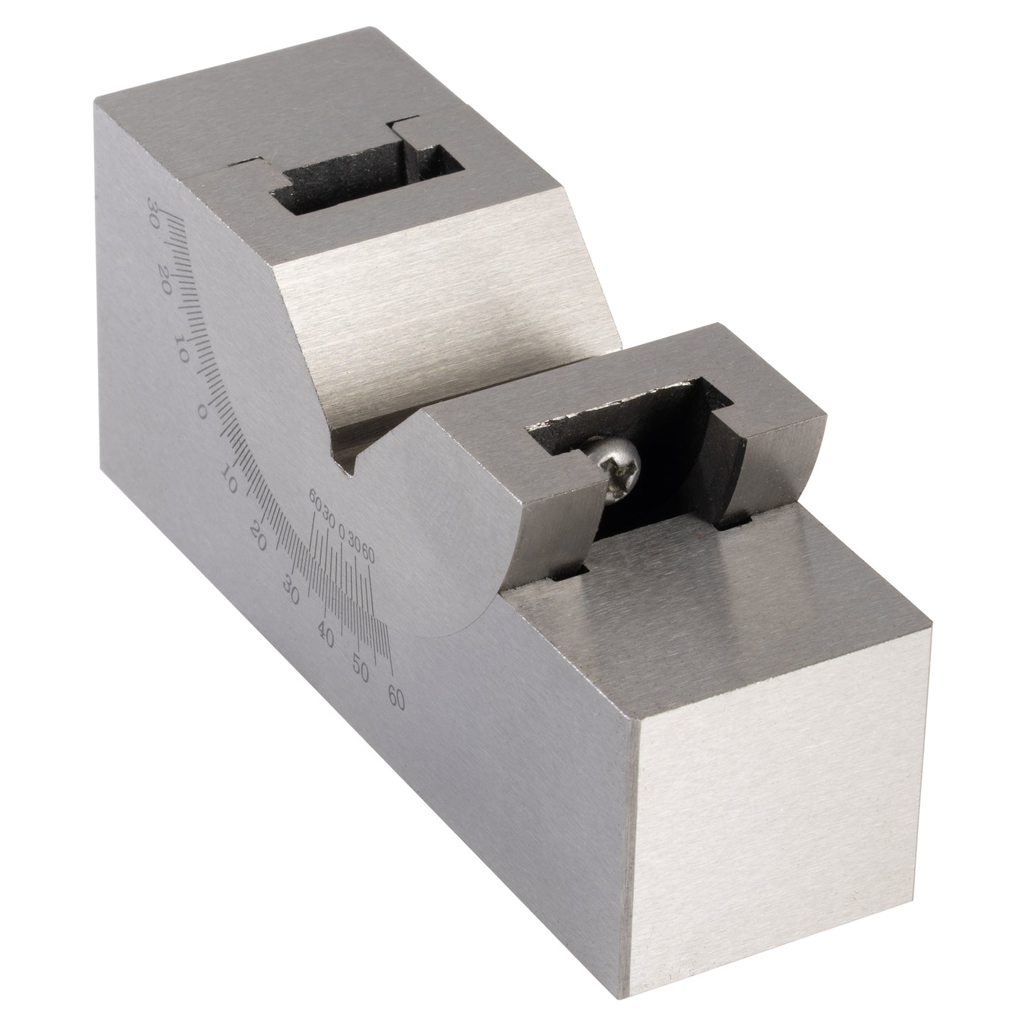 Angle Block, 0–60 Degree, 1" x 1-1/4" x 3" Side View | LittleMachineShop.com