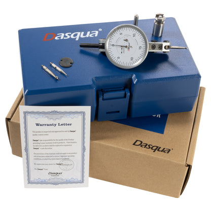Dial Test Indicator, 0-0.06" x 0.0005" Double Range, Dasqua, Packaging | LittleMachineShop.com
