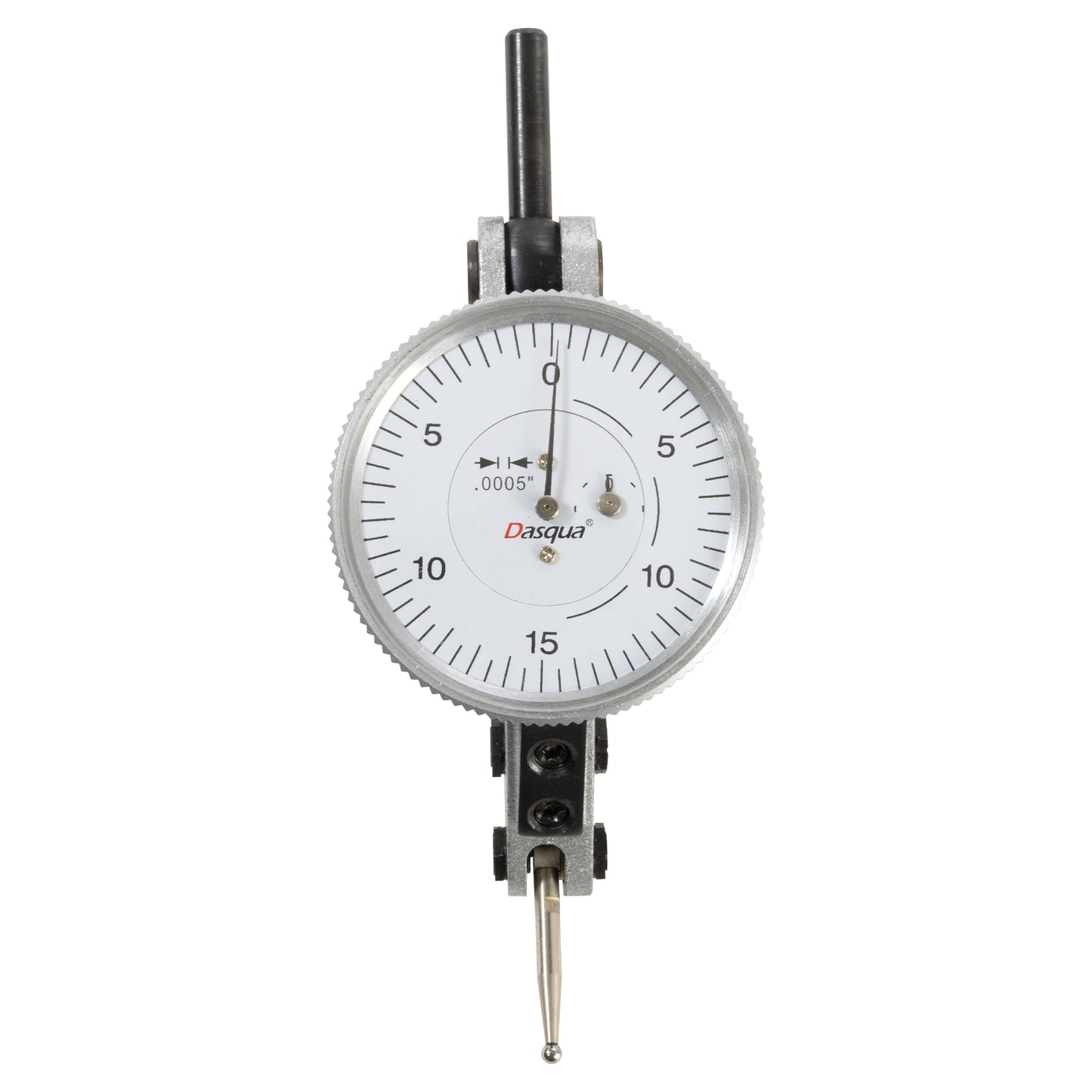 Dial Test Indicator, 0-0.06" x 0.0005" Double Range, Dasqua, Indicator Face | LittleMachineShop.com