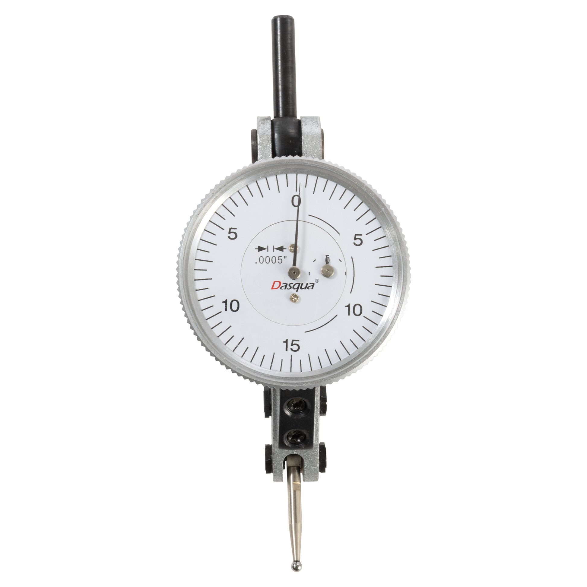 Dial Test Indicator, 0-0.06" x 0.0005" Double Range, Dasqua, Indicator Face | LittleMachineShop.com