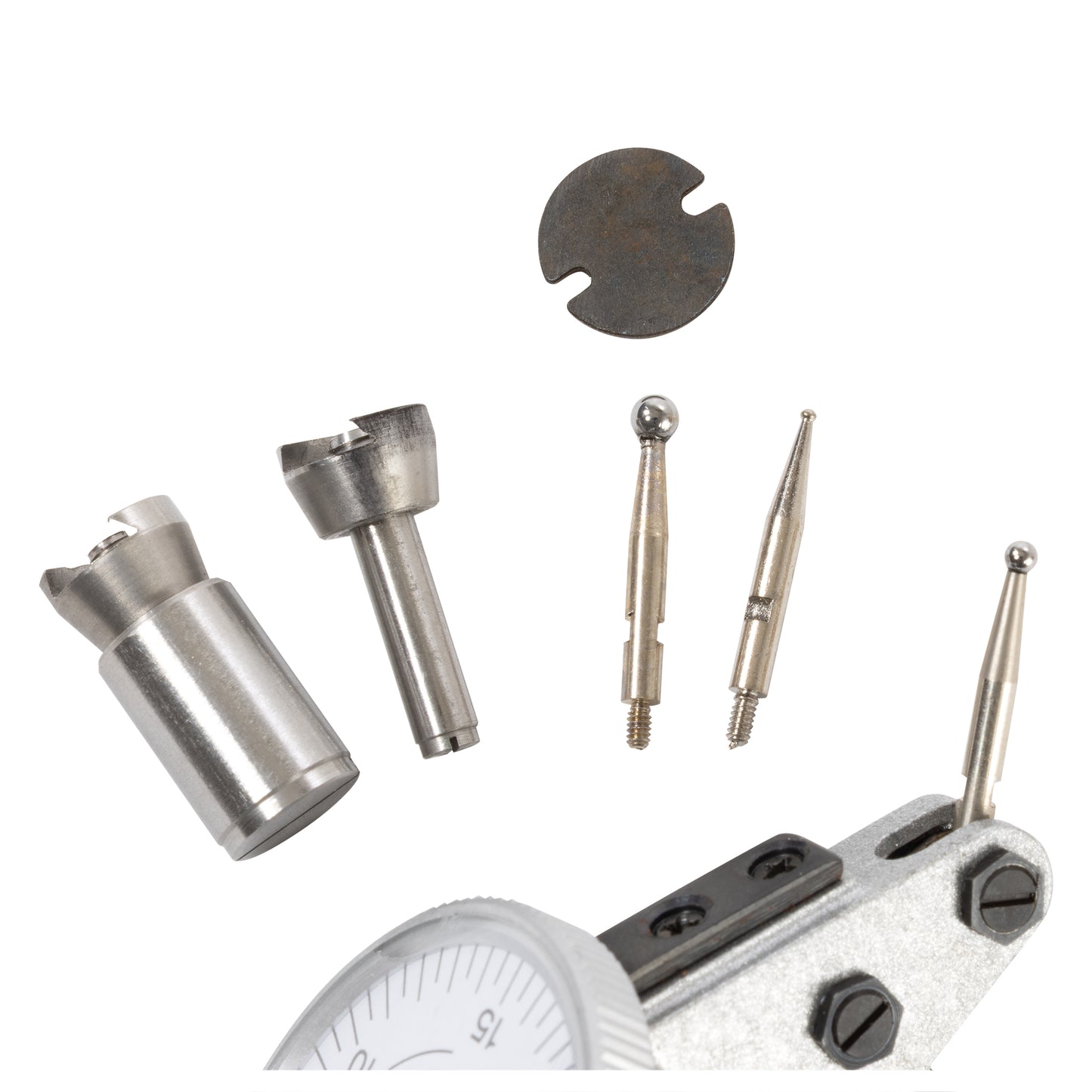 Dial Test Indicator, 0-0.06" x 0.0005" Double Range, Dasqua, Indicator Tips | LittleMachineShop.com