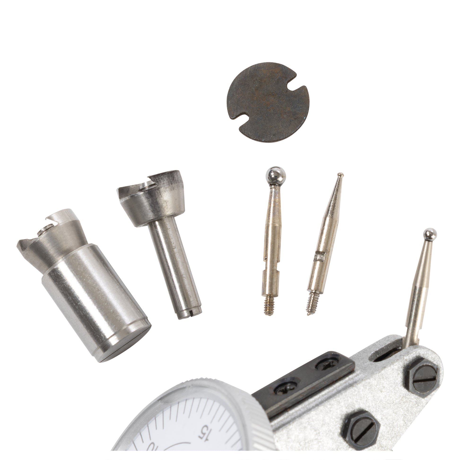Dial Test Indicator, 0-0.06" x 0.0005" Double Range, Dasqua, Indicator Tips | LittleMachineShop.com
