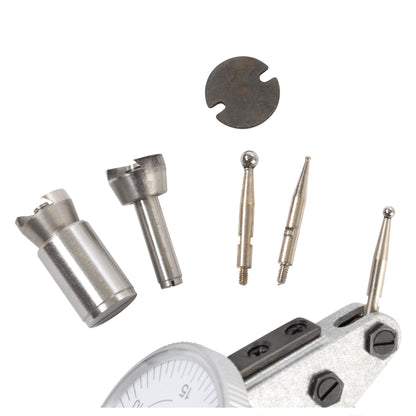 Dial Test Indicator, 0-0.06" x 0.0005" Double Range, Dasqua, Indicator Tips | LittleMachineShop.com